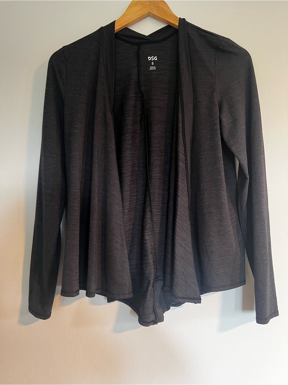 DSG Black Open-Front Lightweight Layering Cardigan